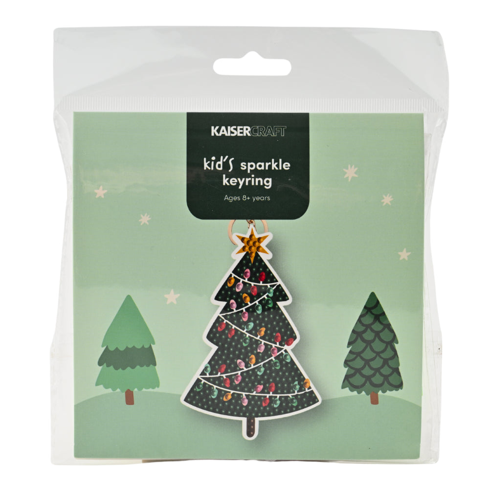 Christmas Sparkle Keyring - Tree